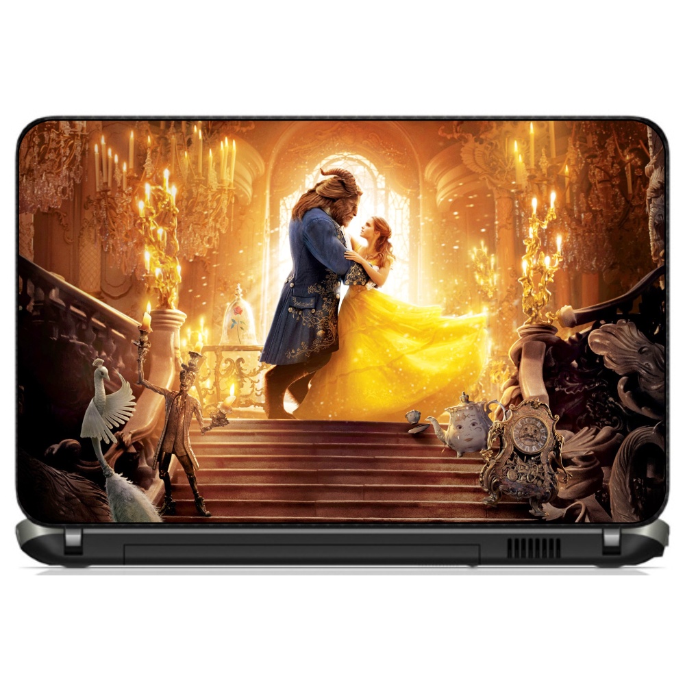 Adesivo Personalizado Skin Pelicula Notebook Macbook Tablet Filme A Bela e a Fera [ 01 ] Fantasia