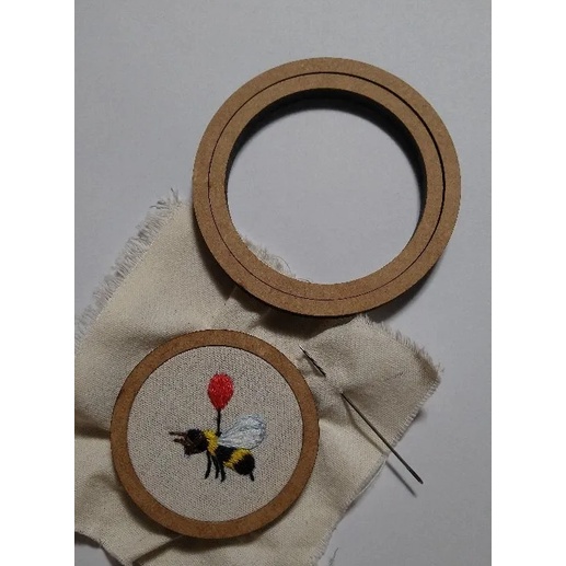 Kit Bastidores De Mdf Cru 8cm x 6mm Moldura Bordado Crochê 8cm em Oferta na Shopee