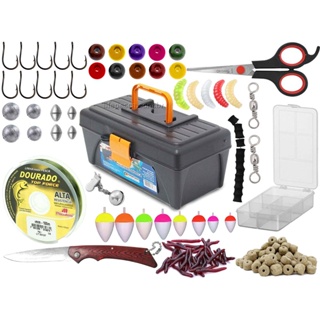 Kit Para Pesca Pronto c/ 1 Caixa + 1 Estojo + Acessórios  (Ref. 105) em Oferta na Shopee
