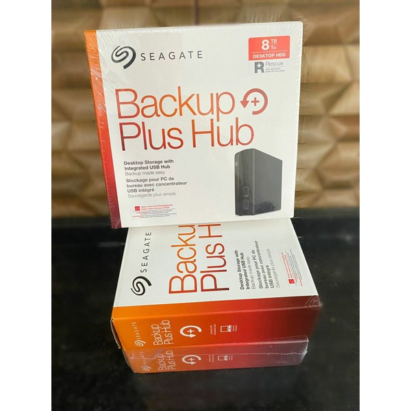HD Seagate Externo Backup Plus Hub USB 3.0 8TB Preto