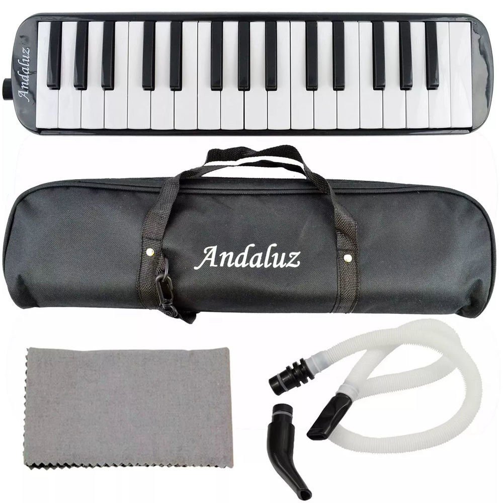 Escaleta 32 Teclas Ft32k Preta Andaluz Com Bag