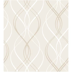 Papel De Parede Abstrato Bege Elegante Em Adesivo Vinílico, Quarto, Sala, Lavabo, Corredor