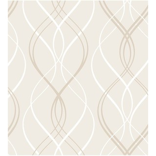 Papel De Parede Abstrato Bege Elegante Em Adesivo Vinílico, Quarto, Sala, Lavabo, Corredor