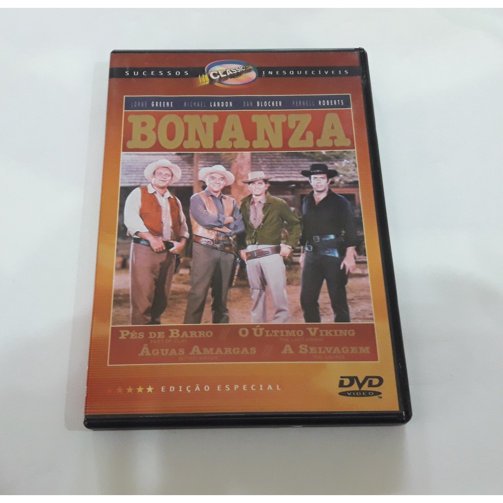 DVD Usado  Filme Bonanza Edição Especial Sucessos Inesquecíveis Classic Cine  Legendado  português E Espanhol Colorido