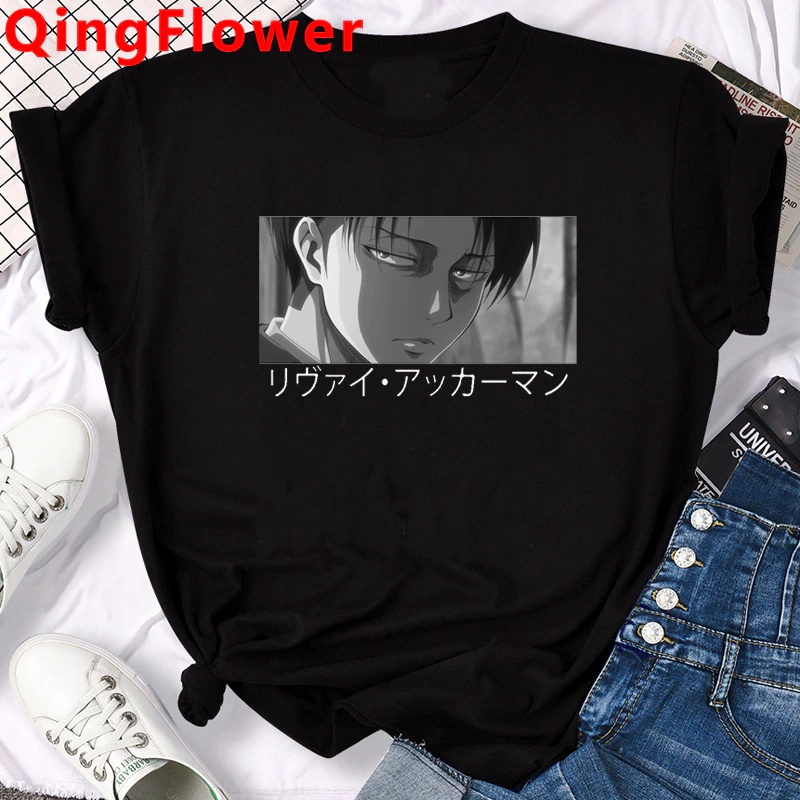 Camisa Camiseta Shingeki No Kyojin Levi Ackerman Anime Shopee Brasil 2001