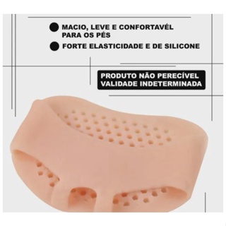 Par Palmilha e Meia Gel Silicone Esporão Macio em Oferta na Shopee
