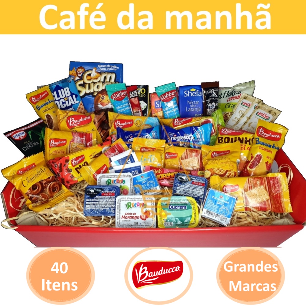 Kit para Cesta de Café da Manhã 40 itens