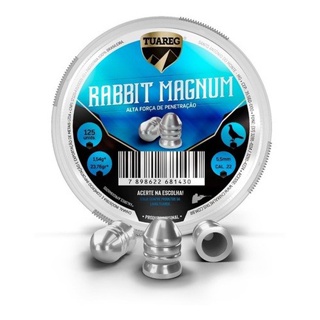 Chumbinho Tuareg Eros Rabbit Magnum 5,5mm 125un - Chakal em Oferta na Shopee