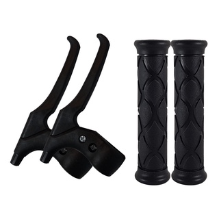Kit Manete e Manopla para Bike aro, 20, 24, 26 Preto