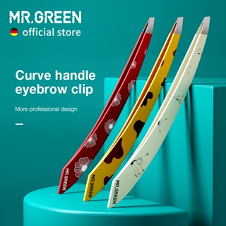 MR.GREEN Curva Alça Sobrancelhas Pinças Profissionais Cabelos Finos Extrator Ferramentas De Maquiagem De Aço Inoxidável Beleza Grampos De Remoção em Oferta na Shopee