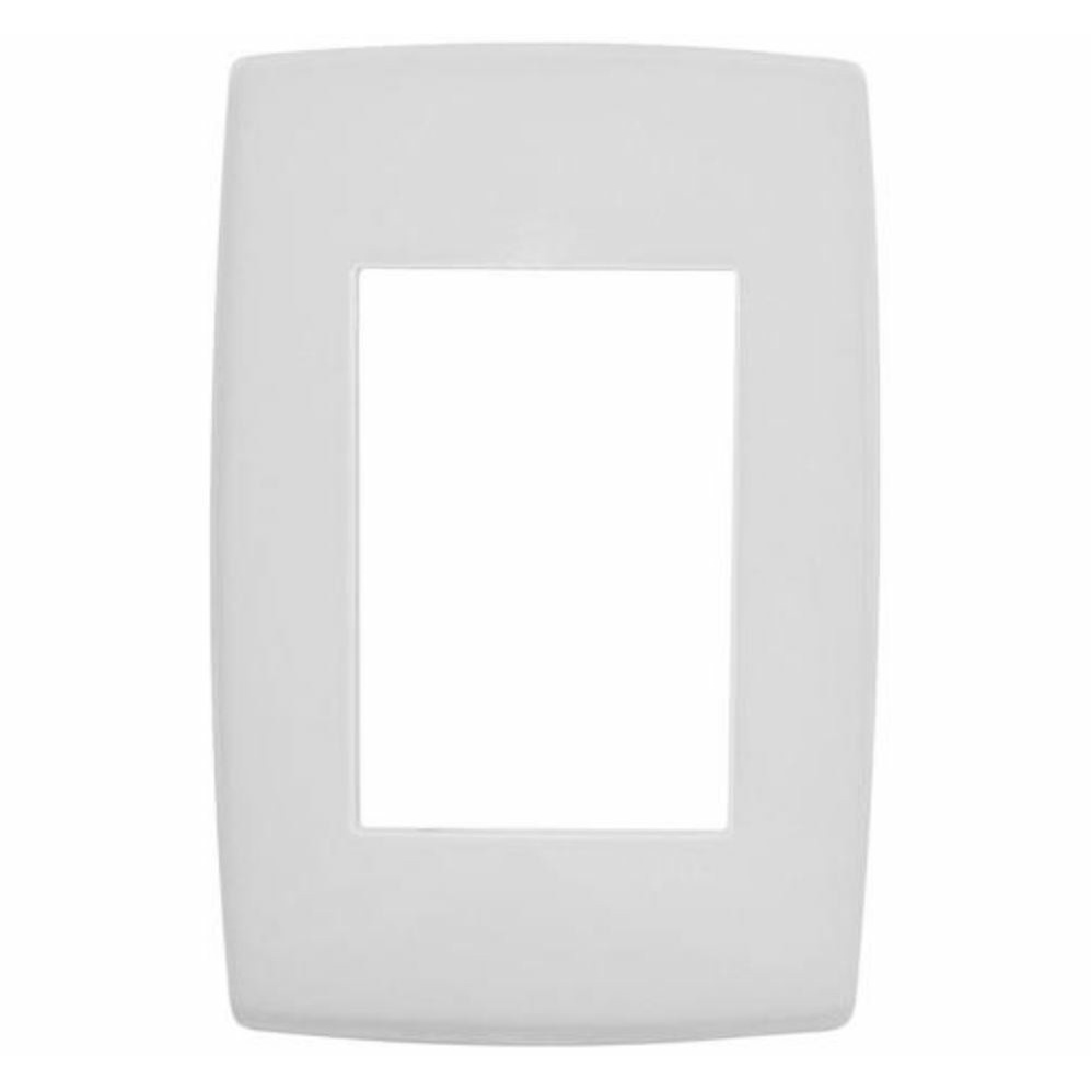 Placa Acabamento 4x2 3 Postos Branco Pialplus em Oferta na Shopee