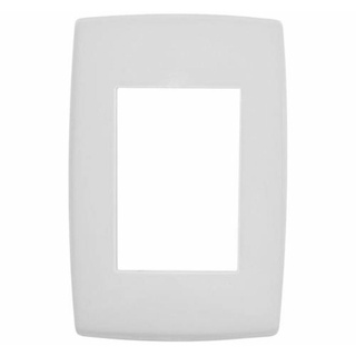 Placa Acabamento 4x2 3 Postos Branco Pialplus