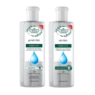 Kit Shampoo E Condicionador Flores E Vegetais Ph Neutro Purificante