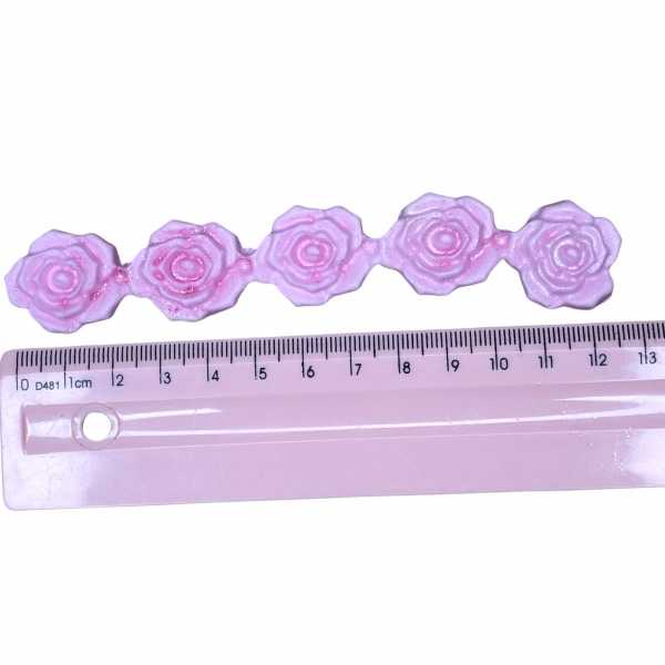 Molde De Silicone Cordão De Rosas Zoe Molde Para Biscuit Molde Para Confeitaria 1698