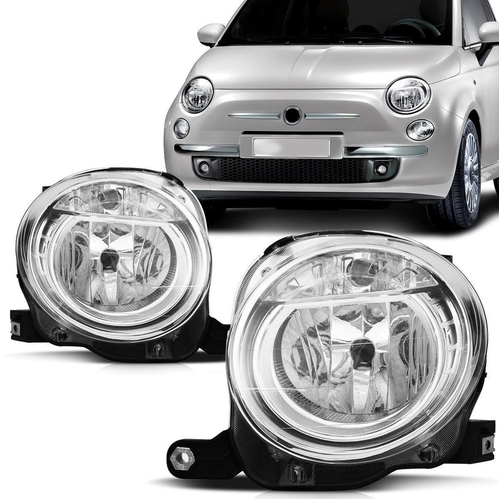 Par Farol Fiat 500 2008 2009 2010 2011 2012 2013 2014 2015 2016 2017 Elétrico Superior Baixo em Oferta na Shopee