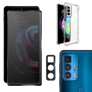 Kit Edge 20 Pro Película Privacidade 3D + Capa + Câmera 3D