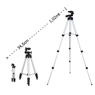 Tripe profissional 1Metro Para Celular Ccamera Digital Filmadora, Expansível em aluminio em Oferta na Shopee