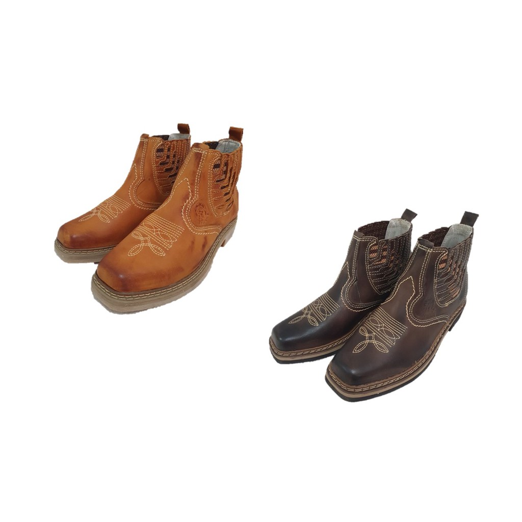 Bota Masculina Rancheira em Couro legitimo e otimo acabamento Direto do ...