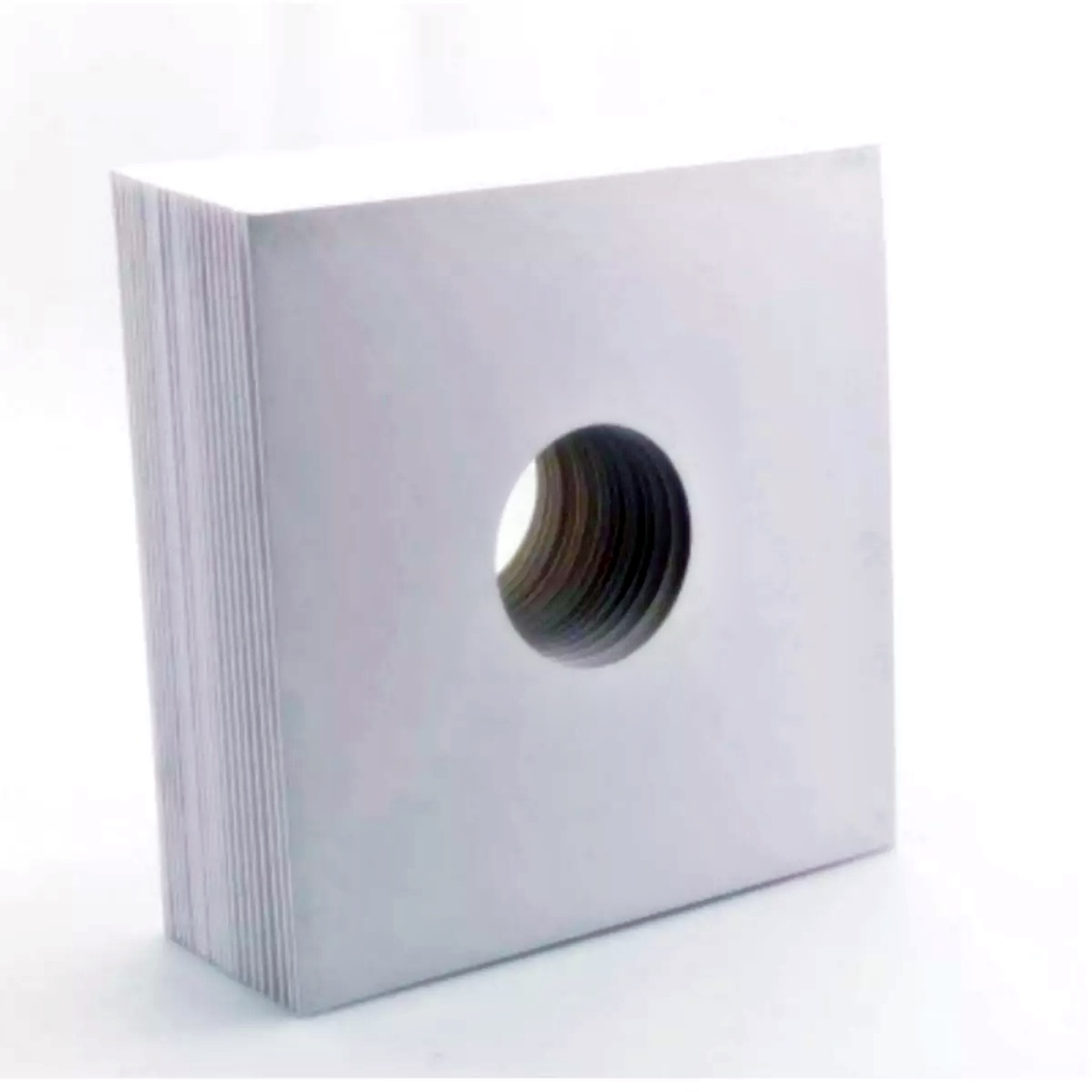 10 Capas Disco Compacto 7'' Branca  (18x18cm Somente Capa )