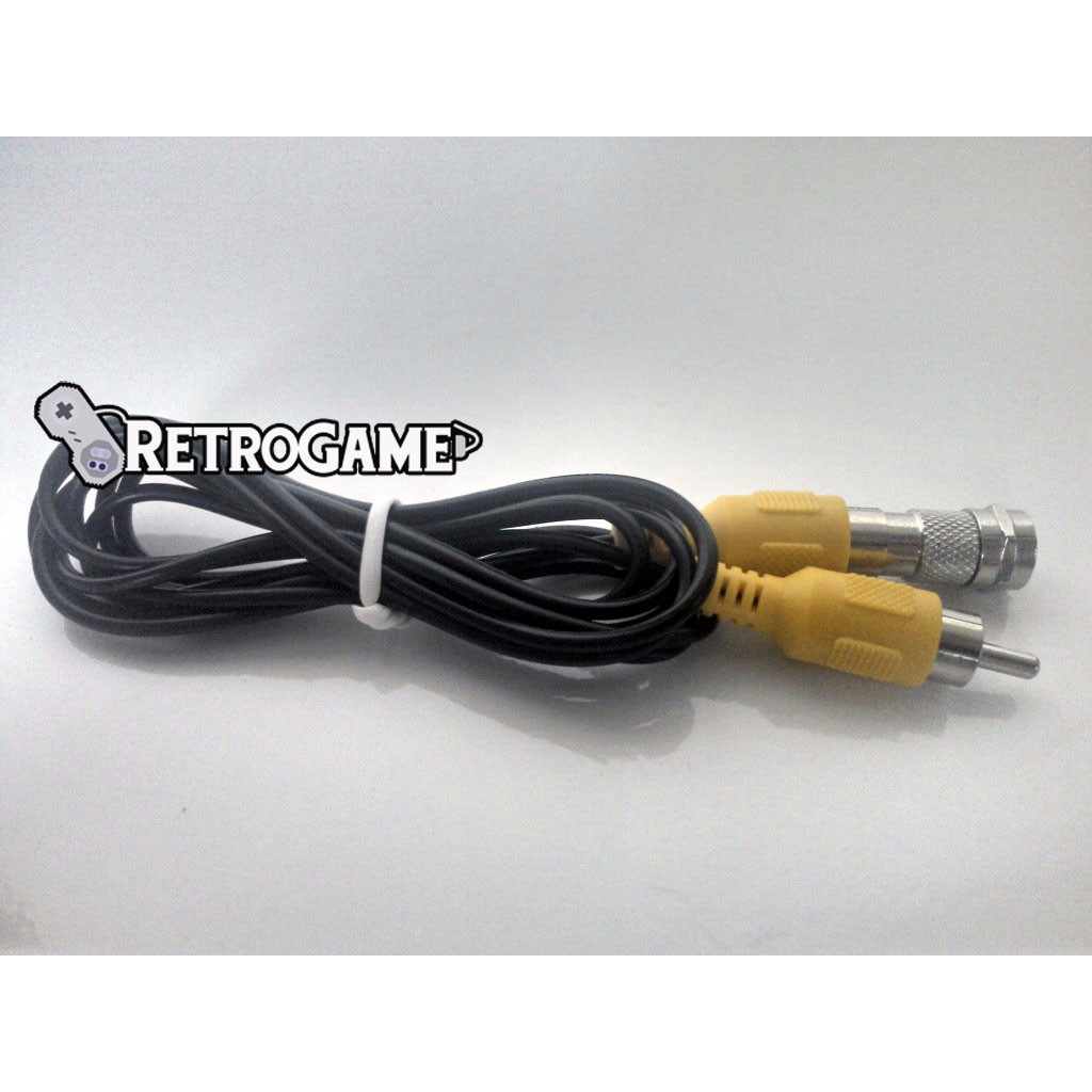 Cabo + Adaptador Rf Rca Atari Master System Mega Drive Snes Super Nintendo video game Antigo