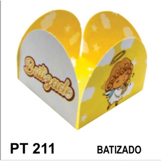 50 forminhas 4 pétalas BATIZADO para doces, bombom de chocolate brigadeiros festas temáticas festa em Oferta na Shopee