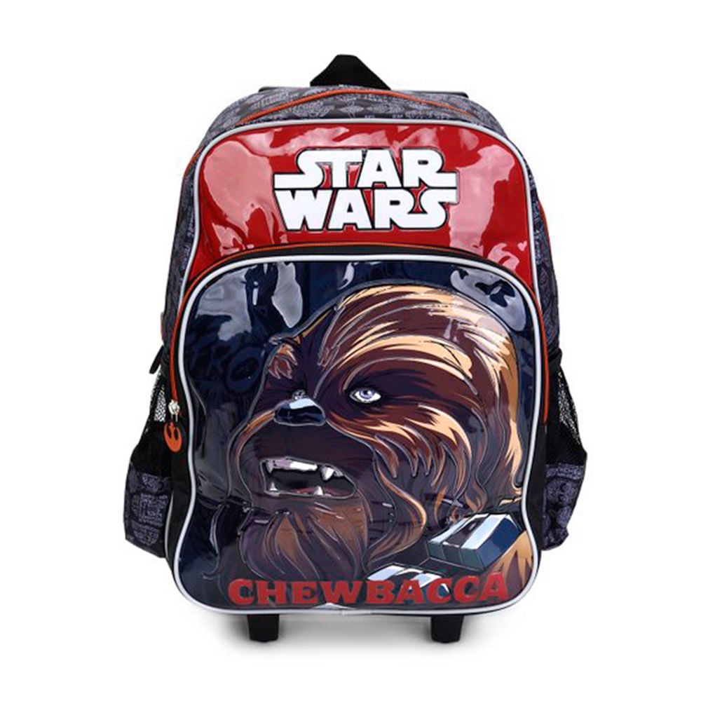 Mochila Infantil Com Rodas Star Wars Chewbacca