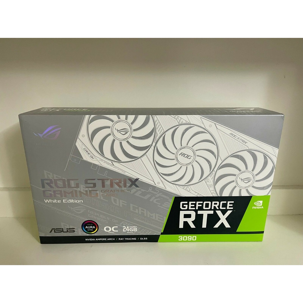 NOVO: ASUS ROG Strix GeForce RTX 3090 OC 24GB White Edition GDDR6X