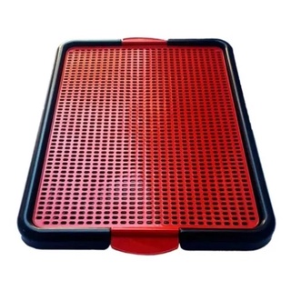 Sanitário Plástico Para Cães 56x42 cm + 3 Refil Interno Laváveis