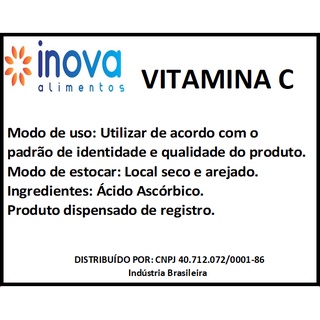 Vitamina C Pó (Ácido Ascórbico) 250g 500g 1kg - Promoção*