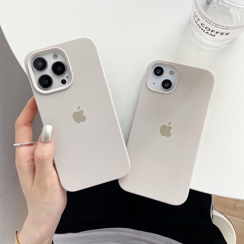 Cor Rock Para iphone 17/16/15/13/14/12/11/Pro max/Air/XS XR/7/8/Plus/SE/Mini/Capa De Telefone De silicone Líquido