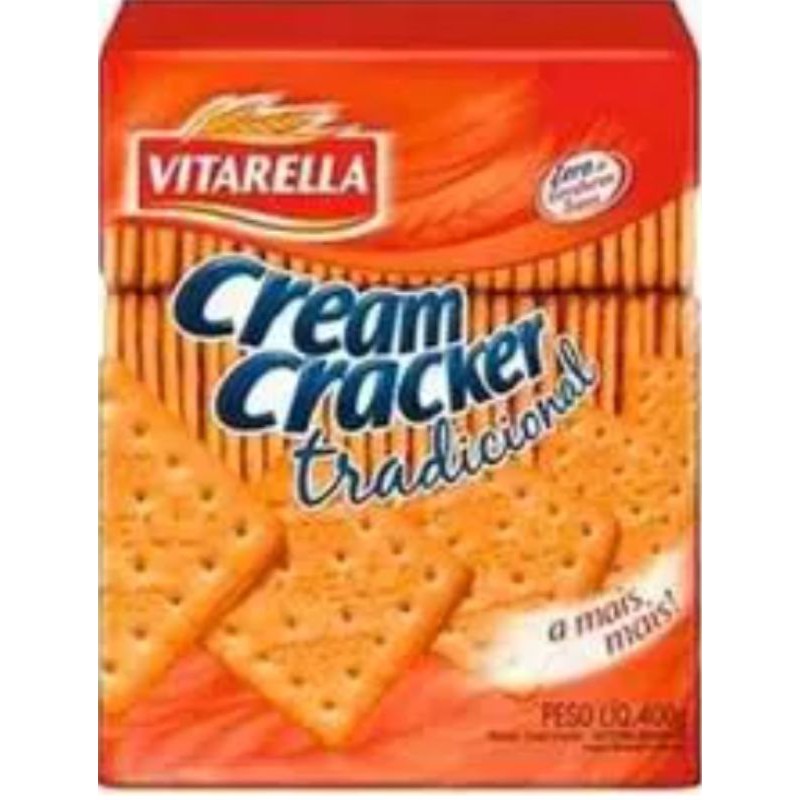 KIT COM 5 - Biscoito Cream Cracker Vitarella 350g. em Oferta na Shopee