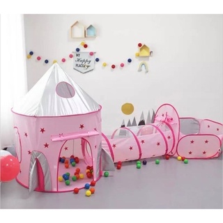 Tenda Toca Barraca 3x1 Playground Princesa Com Cesta