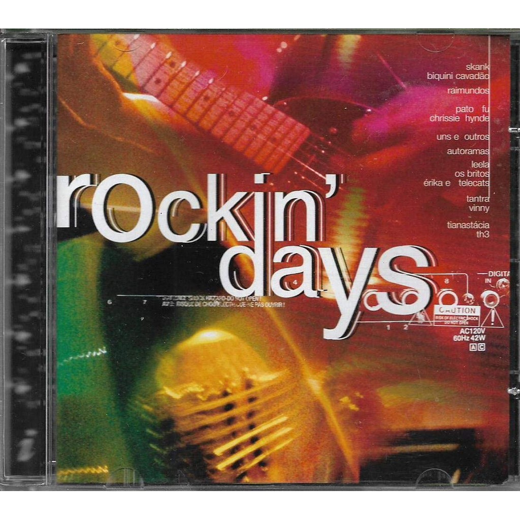 Cd Rockin' Days - 2006 Raimundos Skank Uns e Outros Pato Fu Biquini Tianastácia Th3
