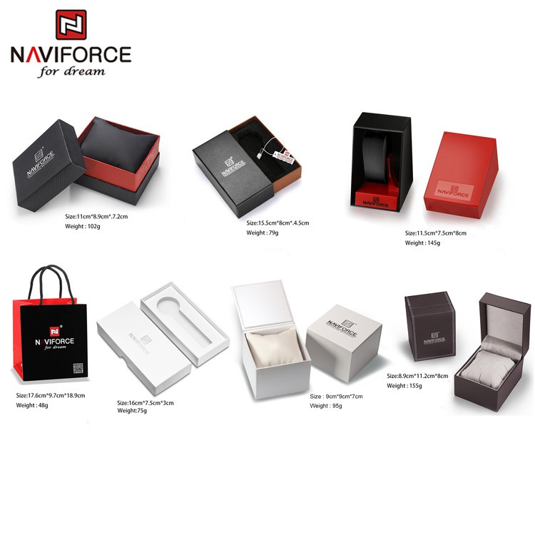 NAVIFORCE Original Premium Caixas De Presente Para Homens Relógios Das Mulheres Só Caixa em Oferta na Shopee