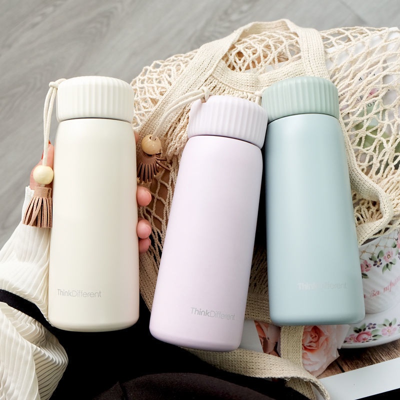 Garrafa Térmica 400ml/250ml Com Corda Portátil Bonito Menina Estudante Copo De Água De Aço...