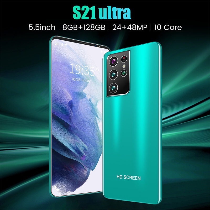 Celular S21Ultra 5.5 Polegadas Android11 Fone 5G Smartphone