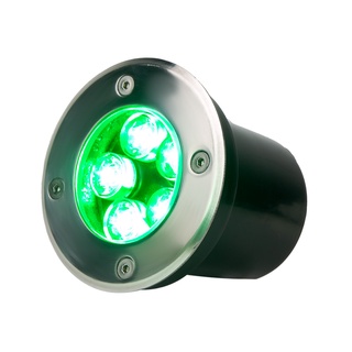 Balizador Luminária De Chão 5w Led Verde Chão Piso Decoração Casa Deck Loja Piscina