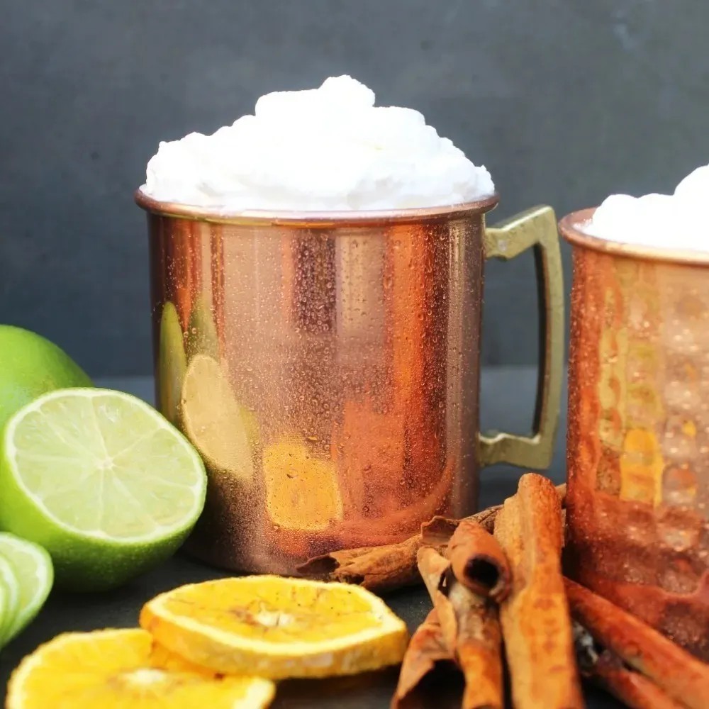 Caneca Moscow Mule Em Cobre Puro 350 Ml Impermeabilizada