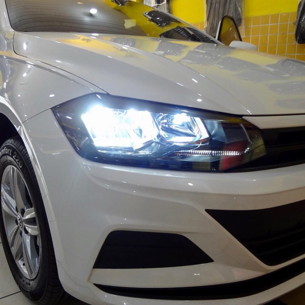 Kit Lampadas Super Brancas H7 Farol Baixo + H1 Farol Alto Peugeot 207 Farol Foco Duplo
