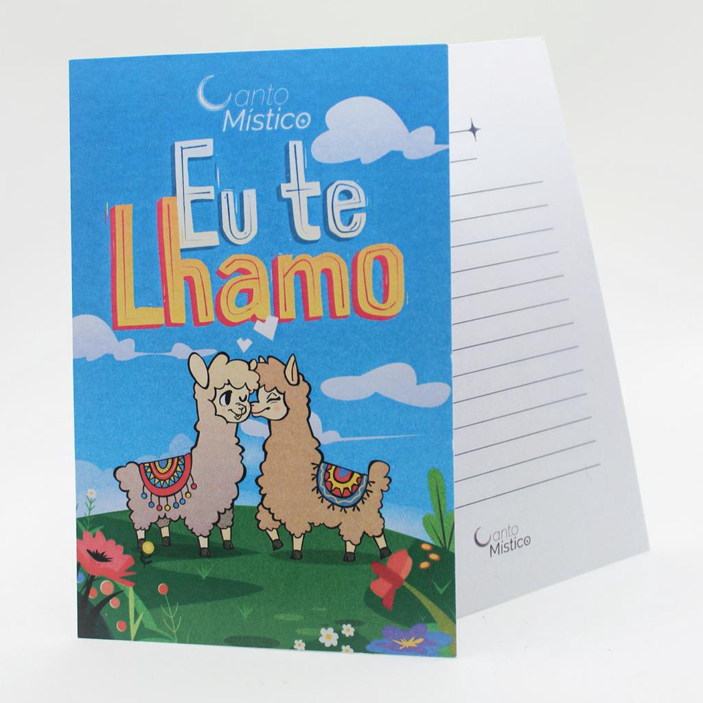 Cartão Dia dos Namorados Eu te Lhamo Cartão Cartão Presente Namoro Lhama