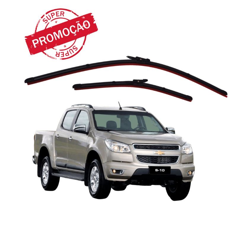 Par Palheta Limpador Parabrisa Dianteiro Nova S10 2012 2013 2014 2015 2016 2017 2018 2019 em Oferta na Shopee