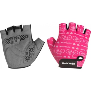 Luva Ciclismo HUPI Eco Dedo Curto Love Bike Rosa em Oferta na Shopee