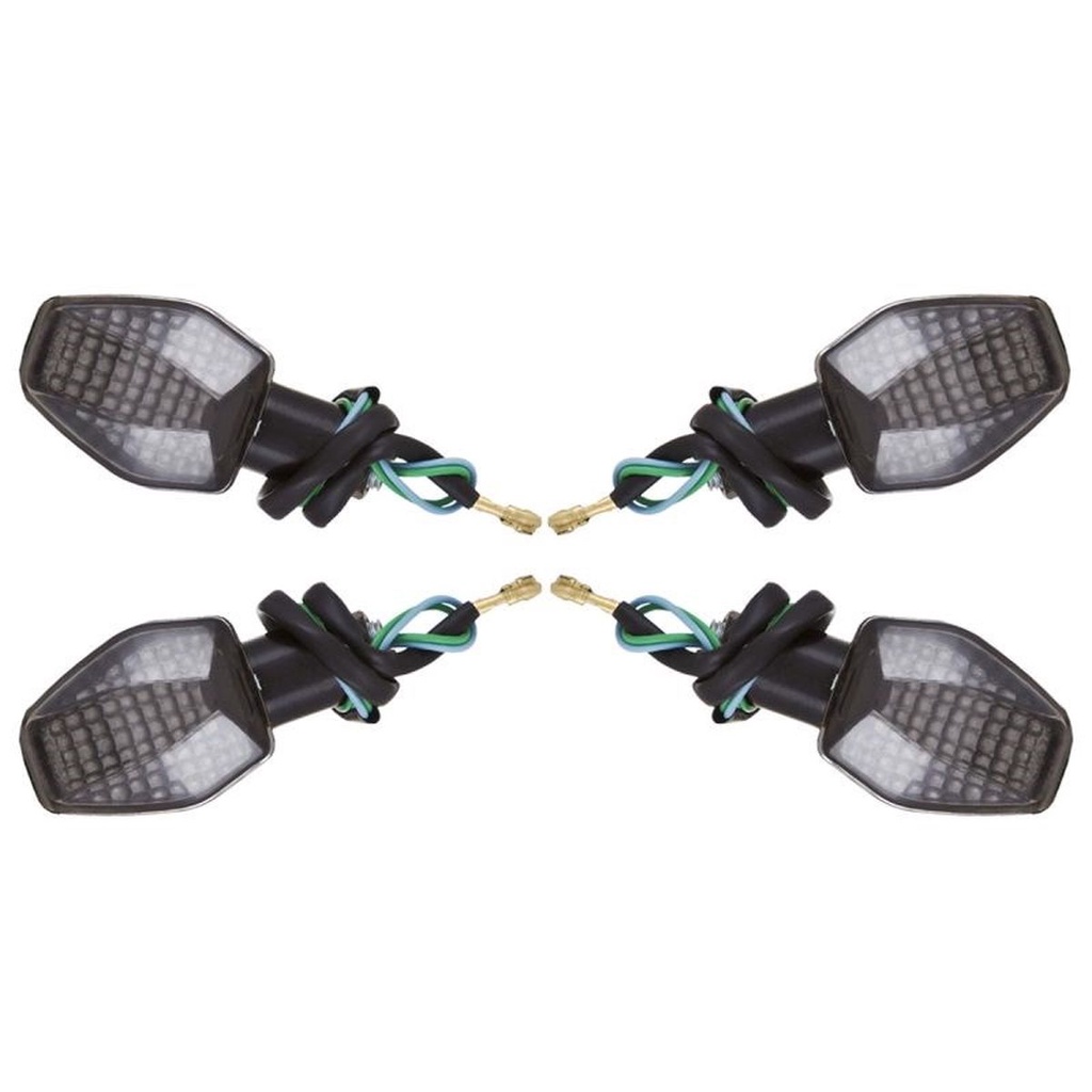 Kit 4 Mini Pisca de Moto Modelo Esportivo Hornet Pro Tork Universal compatível com todas as motos em Oferta na Shopee