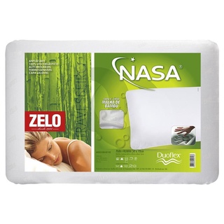 Travesseiro Zelo Viscoelástico 0.42x0.62m - Malha de Bambu Branco