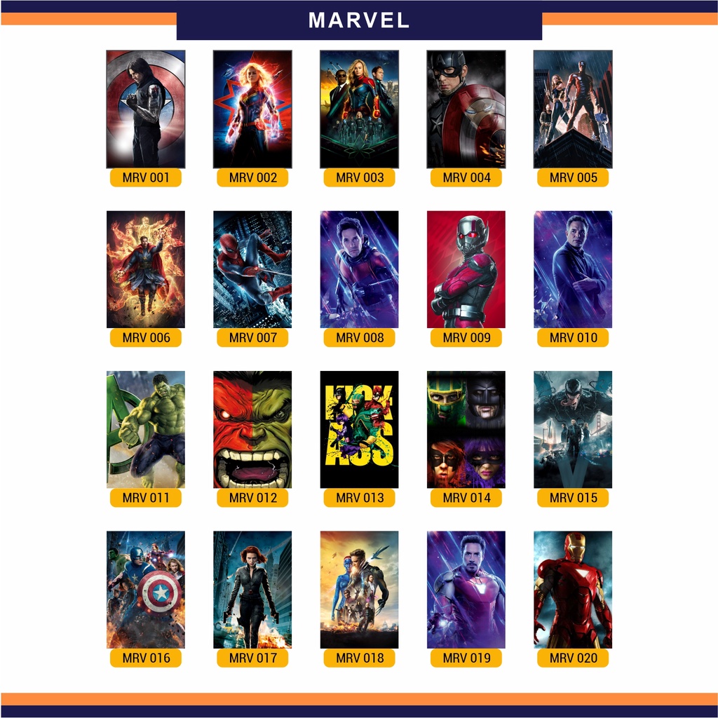 Placa Decorativa Marvel Super Herói Homem Aranha Capitão América - Decoração de Quarto e Festa