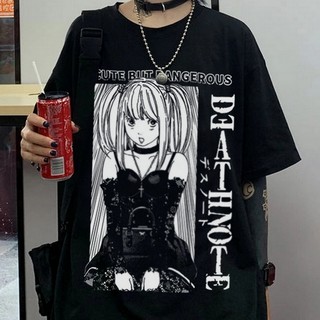 Camiseta ALGODÃO preta Anime Death Note Misa Amane