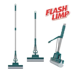Mop Rodo Mágico Flash Limp Plus Lava e Seca Limpeza Geral com Refil PVA para Pisos Azulejos e Vidros MOP7671