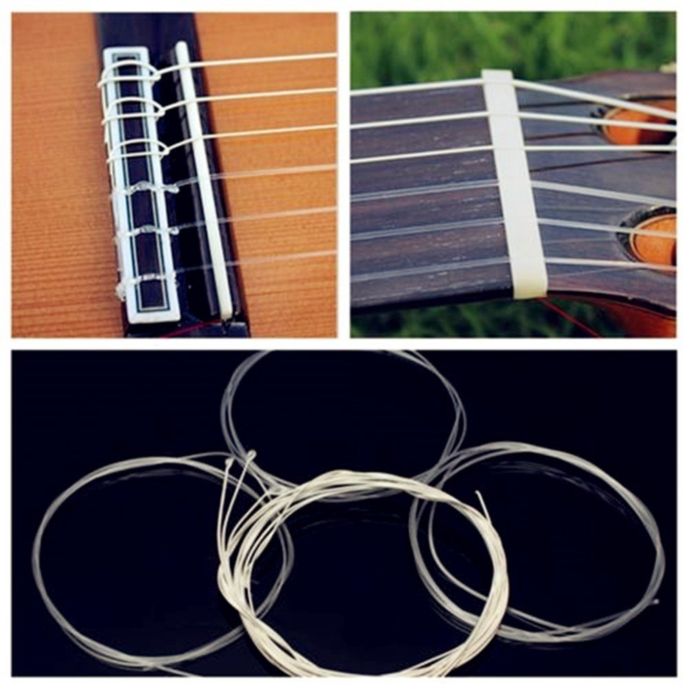 Imagem 6 Peças Conjunto De Cordas De Náilon / Prata Durável Clássico Para Violão / Violão