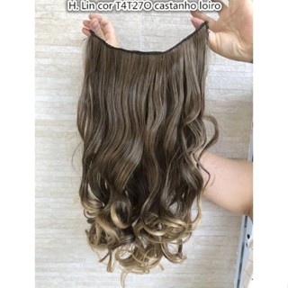 Aplique organico 4t Ondulado Bio Orgânico 60 cm Mechas em Oferta na Shopee