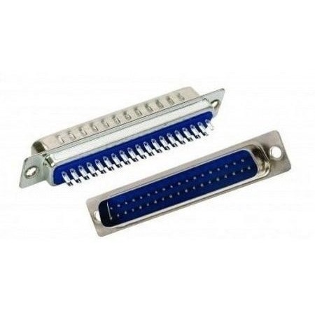 5 Peça - Conector Db37 Macho + Capa Preta Kit Curto
